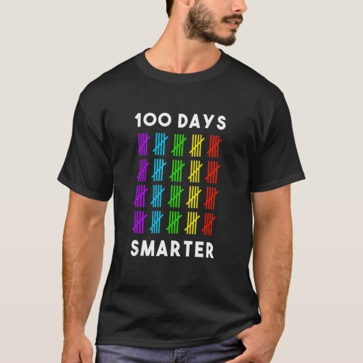 100 Days Smarter Students Boys Girls 100 Days Of S T-shirt (Voorkant)