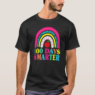 100 Days Smarter Teacher Or Student 100th dayLeopa T-shirt