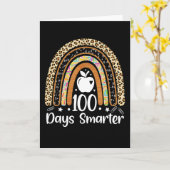 100 Days Smarter Teacher Rainbow Classroom School Kaart (Gele Bloem)