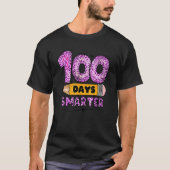 100 Days Smarter Teacher Student 100th Day Of Scho T-shirt (Voorkant)