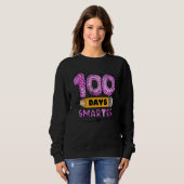 100 Days Smarter Teacher Student 100th Day Of Scho Trui (Voorkant volledig)