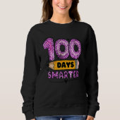 100 Days Smarter Teacher Student 100th Day Of Scho Trui (Voorkant)