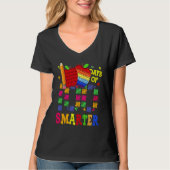 100 Days Smarter Teacher Student Happy 100th Day O T-shirt (Voorkant)