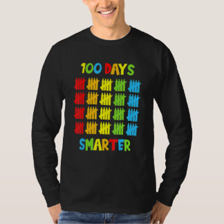 100 Days Smarter Teachers Kids Child 100th Day Of  T-shirt