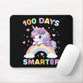 100 Days Smarter Unicorrn 100th Day Of School Kids Muismat (Met muis)