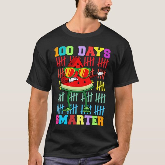 100 Days Smarter watermelon Teacher Kids T-shirt (Voorkant)