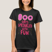 100 Days Sprinkled With Fun 100th Day Cute Donut G T-shirt (Voorkant)