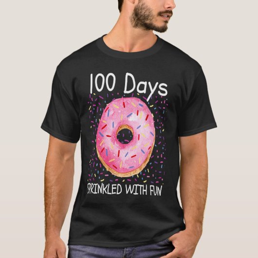 100 Days Sprinkled With Fun 100th Day of School 10 T-shirt (Voorkant)