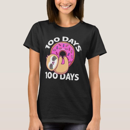 100 Days Sprinkled With Fun 100th Day Of School Te T-shirt (Voorkant)