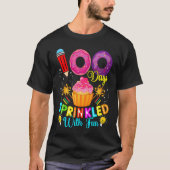 100 Days Sprinkled With Fun Cupcake 100th Day Of S T-shirt (Voorkant)