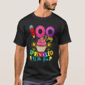100 Days Sprinkled With Fun Cupcake 100th Day Of S T-shirt (Voorkant)