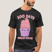 100 Days Sprinkled With Fun Cupcake 100th Day Of S T-shirt (Voorkant)