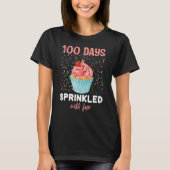 100 Days Sprinkled With Fun Cupcake 100th Day Of S T-shirt (Voorkant)