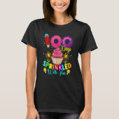 100 Days Sprinkled With Fun Cupcake 100th Day Of S T-shirt (Voorkant)
