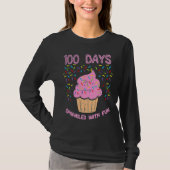 100 Days Sprinkled With Fun Cupcake 100th Day Of S T-shirt (Voorkant)