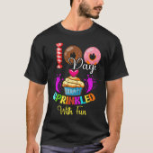 100 Days Sprinkled With Fun Cupcake 100th Day Of S T-shirt (Voorkant)
