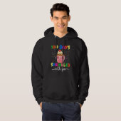 100 Days Sprinkled With Fun Cupcake 100th Day Teac Hoodie (Voorkant volledig)