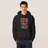 100 Days Sprinkled With Fun  Cut Donuts 100 Days o Hoodie (Voorkant volledig)