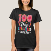 100 Days Sprinkled With Fun Cut Donuts 100 Days o T-shirt (Voorkant)