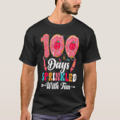 100 Days Sprinkled With Fun Cut Donuts 100 Days o T-shirt (Voorkant)