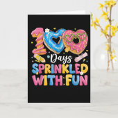 100 Days Sprinkled With Fun Cute Donut Kaart (Gele Bloem)