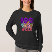 100 Days Wiser  Student Teacher T-shirt (Voorkant)