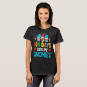 100 Days With My Gnomies 100 Days Of School Studen T-shirt (Voorkant volledig)