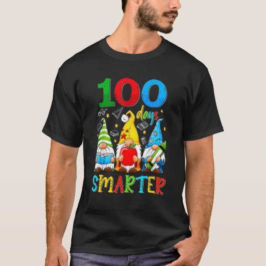 100 Days Y'all Gnomes Happy 100th Day Of School Sm T-shirt (Voorkant)