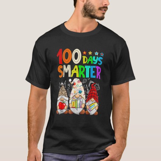 100 Days Y'all Gnomes Happy 100th Day Of School Sm T-shirt (Voorkant)