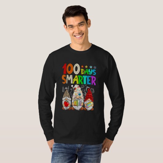 100 Days Y'all Gnomes Happy 100th Day Of School Sm T-shirt (Voorkant volledig)