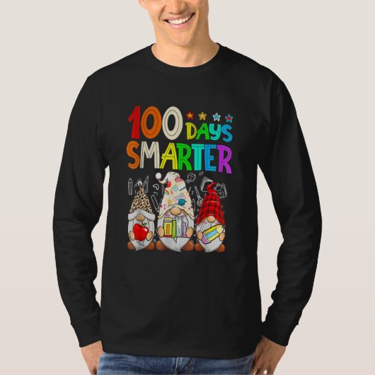 100 Days Y'all Gnomes Happy 100th Day Of School Sm T-shirt (Voorkant)