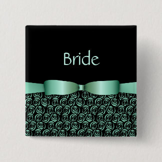 100 de Buttonnen van het Huwelijk van rozetten - Vierkante Button 5,1 Cm