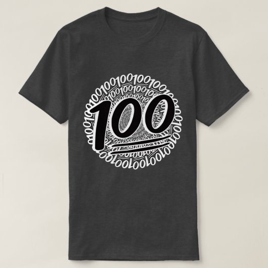100 de hele dag t-shirt (Design voorkant)