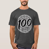 100 de hele dag t-shirt (Voorkant)