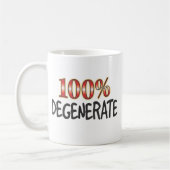 100 % degenereren koffiemok (Links)