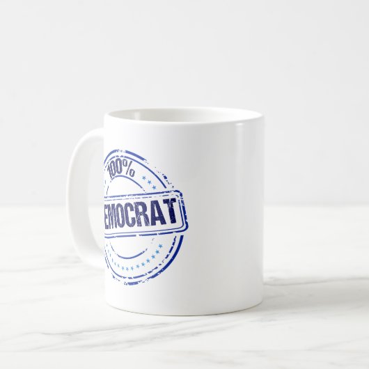 100% democratisch koffiemok (Voorkant links)