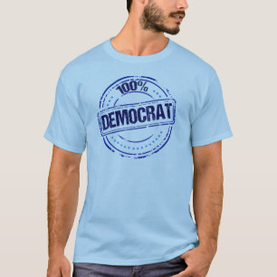 100% democratische proud Blue Seal T-shirt