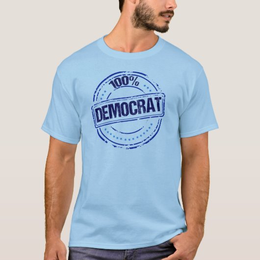 100% democratische proud Blue Seal T-shirt (Voorkant)