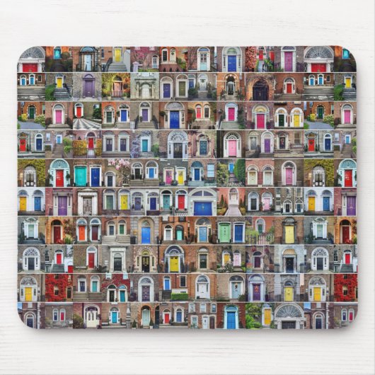 100 Deuren van Dublin Mousepad Muismat (Voorkant)