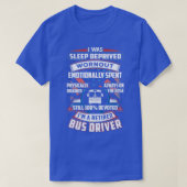 100 Devoede bus-chauffeur in ruste T-shirt (Design voorkant)
