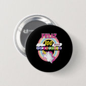 100 Dias de Escuela 100 dagen school Ronde Button 5,7 Cm (Voorkant /achterkant)