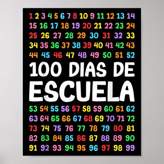 100 Dias de Escuela Spaanse leraar Poster (Voorkant)
