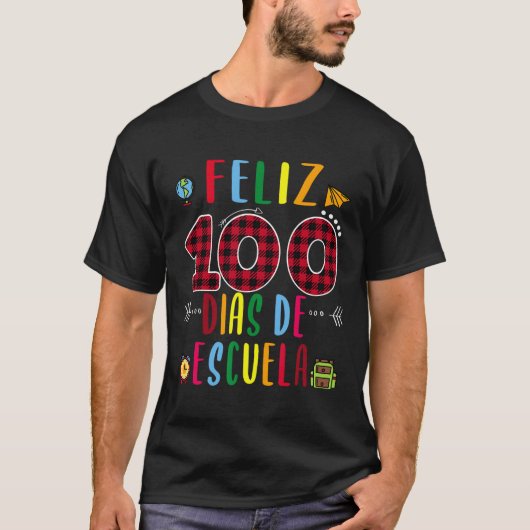 100 Dias de la Escuela T-shirt 100 dagen schooltij (Voorkant)