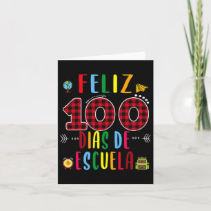 100 Dias de la Escuela T-shirt 100 dagen schooltij Kaart