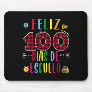 100 Dias de la Escuela T-shirt 100 dagen schooltij Muismat