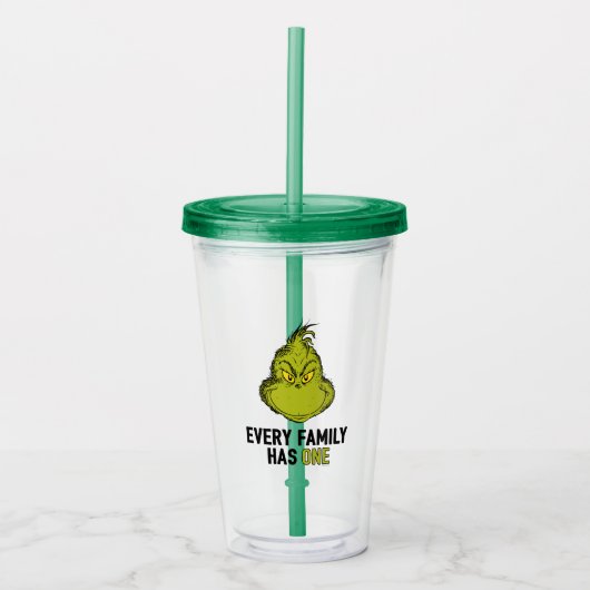 100% die Grinch Acryl Drinkbeker (Voorkant)