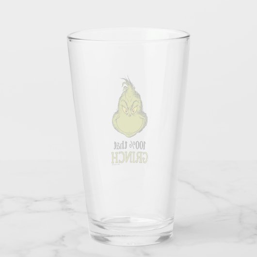 100% die Grinch Glas (Achterkant)