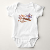 100% Die Heks, Eerste Baby Halloween Shirt, Romper (Voorkant)