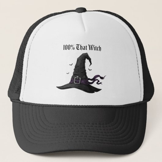 100% Die Heks – Griezelige Halloween Trucker Pet (Voorkant)