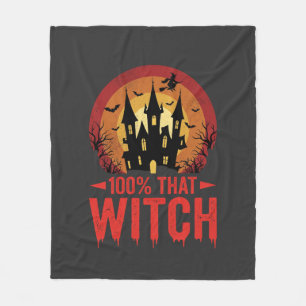 100% Die Heks Halloween Kasteel Fleece Deken